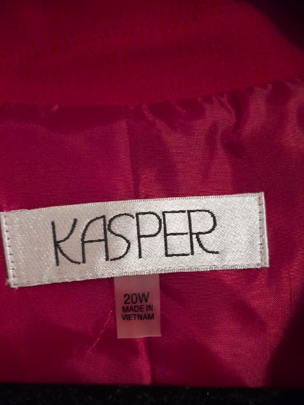 Kasper Red Two-Button Blazer - Picture 2 of 4